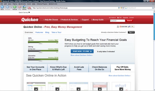 Quicken Online Help